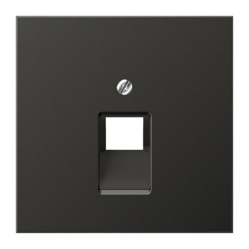 Накладка на розетку информационную JUNG LS METAL, антрацит