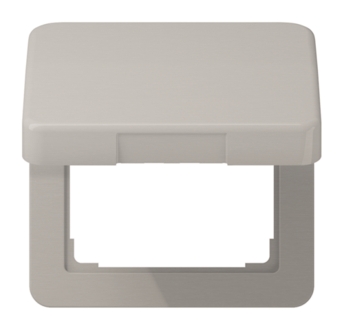 Накладка на розетку JUNG CD 500, с заземлением, с крышкой, платина