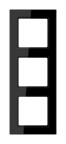 Рамка 3 поста JUNG A CREATION, черный