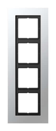 Рамка 4 поста JUNG LS PLUS, алюминий