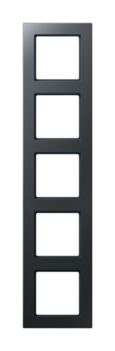 Рамка 5 постов JUNG A CREATION, антрацит матовый