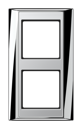 Рамка 2 поста JUNG A PLUS, хром