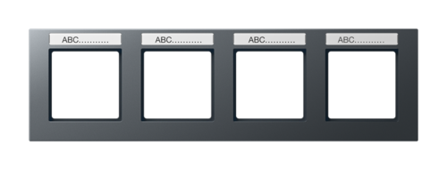 Рамка 4 поста JUNG A CREATION, антрацит