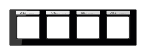 Рамка 4 поста JUNG A CREATION, черный