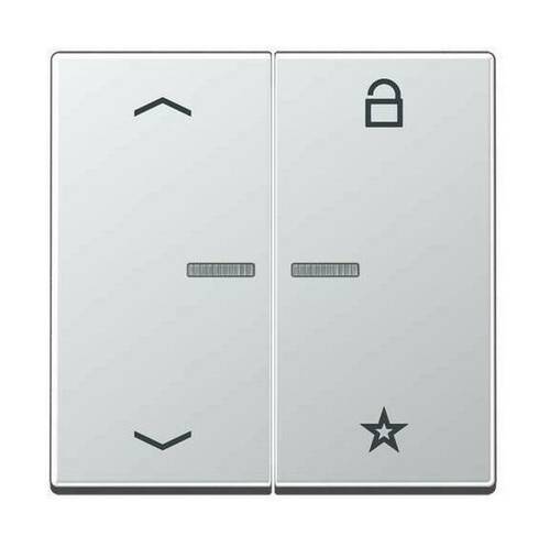 Накладка на жалюзийный выключатель Jung А-СЕРИЯ, алюминий, A1701PAL