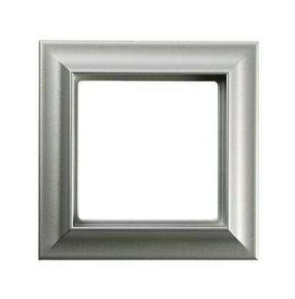 Рамка 1-пост; Eco Profi  Standart; термопласт; алюминий