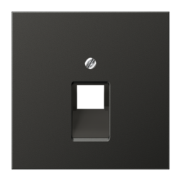 Накладка на розетку информационную JUNG LS METAL, антрацит