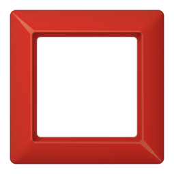 Рамка 1 пост JUNG AS 500, красный