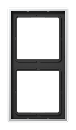 Рамка 2 поста JUNG LS METAL, алюминий