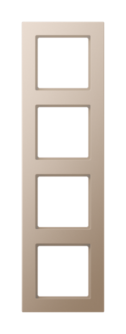 Рамка 4 поста JUNG A CREATION, шампань