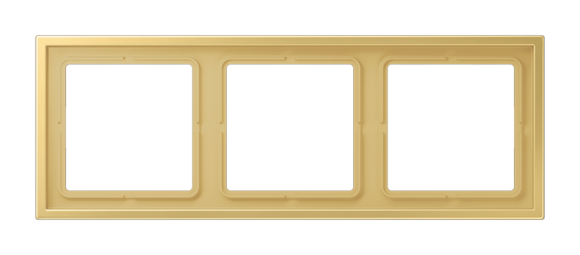 Рамка 3 поста JUNG LS ZERO, латунь