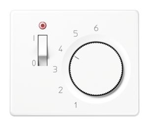 JUNG SL 500 Белая Накладка термостата комнатного с выключателем (мех TR231U, TR241U)