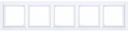 Eco Profi Standart Рамка 5-местная, цвет Белый